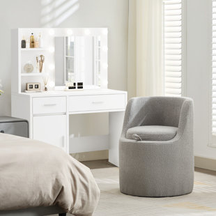BRAYDEN STUDIO® Yosef Upholstered Storage Vanity Stool