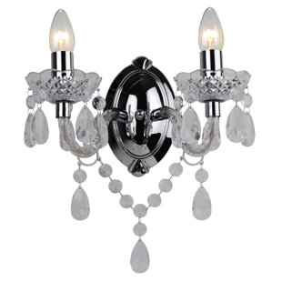 ROSDORF PARK Xan Plastic Candle Wall Light (Set of 2)