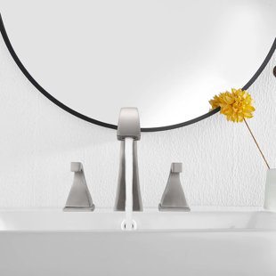 LUXYWEIVE Widespread 2-handle Bathroom Faucet With Drain Assembly