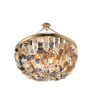 METROPOLITAN BY MINKA Metropolitan Flotsam - 8 Light Pendant With Multi Color River Agate