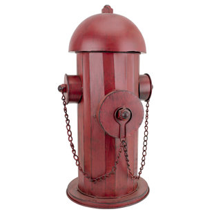 DESIGN TOSCANO Vintage Metal Fire Hydrant Statue