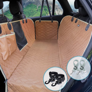 APPENIN WINTER PARK CORP Dog Car Seat Covers For Back Seat Waterproof With Mesh Visual Window Durable Scratchproof Nonslip Dog Car Hammock With Universal Size Fits For Cars, Trucks & Suvs