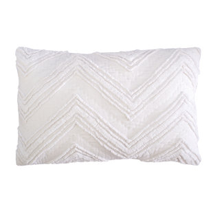 ELISABETH YORK Candlewick Dove Embroidered Reversible Throw Pillow