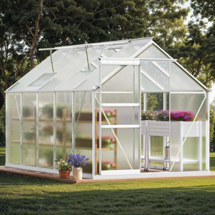 EDROSIE INC Polycarbonate Greenhouse With Sliding Doors