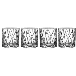 ORREFORS City Whiskey Glass Set (Set of 4)