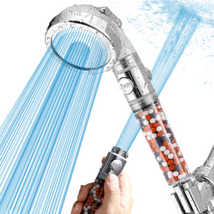 KINDRED HOME Filtered Handheld Shower Head High Pressure - Includes Hose and Holder