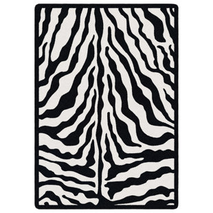 MILLIKEN Zebra Glam Animal Print Area Rug