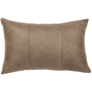 WOODED RIVER Hayfield Leather/Suede Throw Pillow