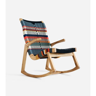MASAYACO Amador Solid Wood Rocking Chair
