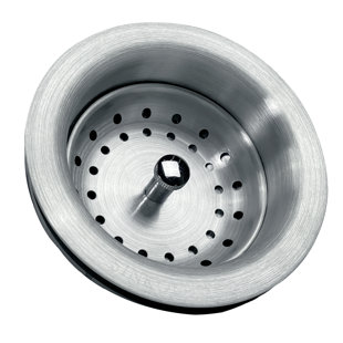 SINKOLOGY SinkSense Stainless Steel 3.5" Basket Strainer Drain with Post Style Basket