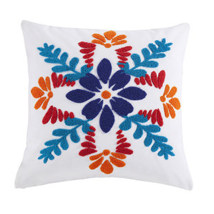 PASEO ROAD BY HIEND ACCENTS Bonita Talavera Western Floral Indoor Outdoor Decorative Throw Pillow