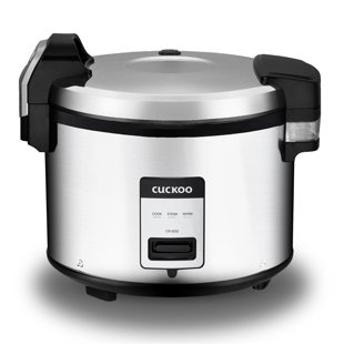 CUCKOO ELECTRONICS CUCKOO 30-Cup Large Capacity Commercial Rice Cooker & Warmer with Nonstick Inner Pot, Switch Press (Silver/Black) CR-3032