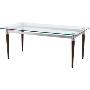 LESRO Ravenna Lounge Reception Coffee Table 40x20" Glass Top