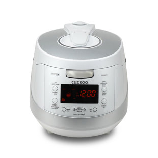 CUCKOO ELECTRONICS CUCKOO Induction Heating Pressure Rice Cooker – 18 built-in programs including Glutinous, GABA, Mixed, Sushi and more, Non-Stick Coating, Made in Korea, White/Silver, 6 Cups CRP-HS0657FW
