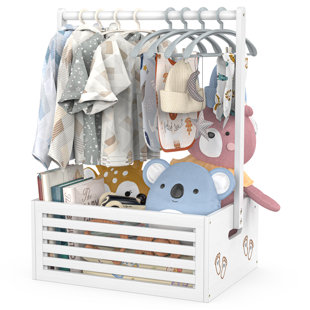 ISABELLE & MAX™ Anie Baby Shower Crate Closet With Storage Crate & Hanging Rods