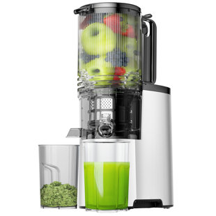ALL AMERICAN FURNITURE & MATTRESS, INC Cold Press Juicer, 400W Slow Juicer Machines With 5.4" Wide Feed Chute, Masticating Juicer With High Juice Yield For Whole Vegetables & Fruits