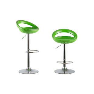 ATTRACTION DESIGN HOME Swivel Adjustable Height Stool (Set of 2)
