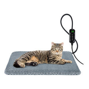 ARCHIE & OSCAR™ Heated Dog Bed, Waterproof Adjustable Temperature Dog Cat Heating Pad with Timer, Indoor Pet Heating Pad for Cats Dogs Electric Pads for Dogs Cats, Pet Heated Pad