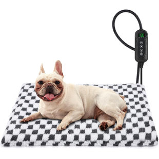 ARCHIE & OSCAR™ Heated Dog Bed, 11 Adjustable Temperature Dog Heating Pad Indoor with Timer, Pet Heating Pad for Dogs Cats, Electric Cat Heating Pad with Washable Cover, Heated Pet bed- Medium