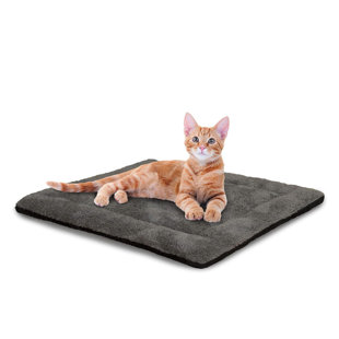 ARCHIE & OSCAR™ PET PRODUCTS Self-Warming Cat Bed Pad, Self-Heating Thermal Cat and Dog Bed Mat, Cat Warmer Mat for Feral and Indoor Cats, Gray/ Black 21 X 17 Inches