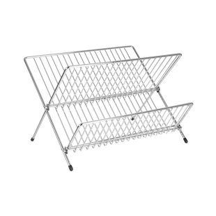 BELFRY KITCHEN Folding Chrome Dish Rack