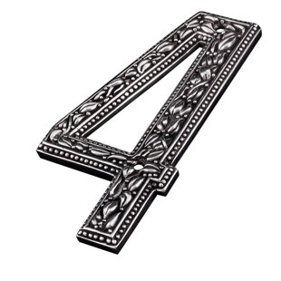 VICENZA DESIGNS San Michele 4.75'' H Metal House Number