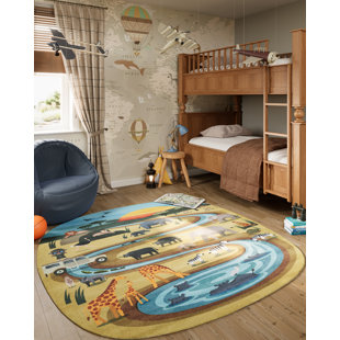 PLAYGROUND RUGS BY MOMENI Momeni Playground Safari Multi Kid Rug