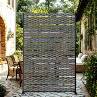SU ZHOU QI ZHI YUN XIAN DAI WU LIU KE JI YOU XIAN GONG SI Metal Privacy Screen Freestanding Outdoor Privacy Screen for Patio Balcony