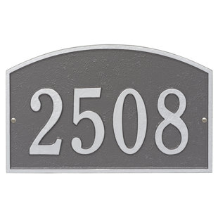 OLD CENTURY FORGE Legacy 1-Line Wall Address Plaque