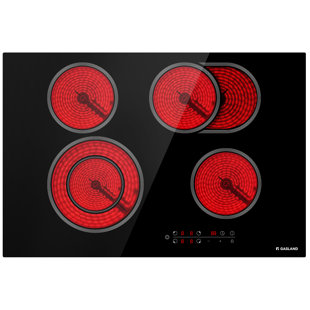 GASLANDCHEF 30 in. Built-in Radiant Electric Cooktop Ceramic Glass in Black with 4 Elements