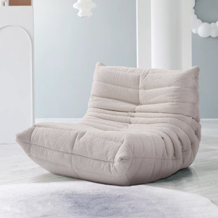 VIV + RAE™ Lasley Microfiber Leather Togo Sofa Bean Bag Chair and Lounger