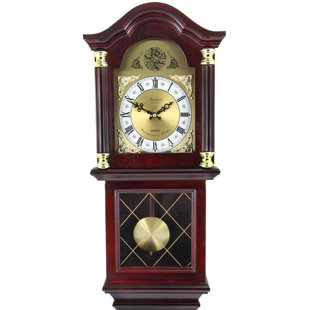BEDFORD CLOCKS Bedford Clock Collection Solid + Manufactured Wood Wall Clock