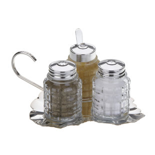 CORBELL SILVER COMPANY Queen Anne Condiment Set