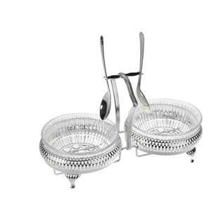 CORBELL SILVER COMPANY Queen Anne 5 Piece Jam Set