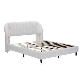 NFUSION Orlando Queen Size Upholstered Platform Bed Frame