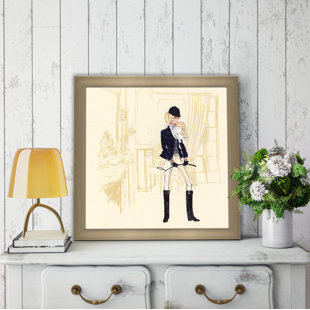 PICTURE PERFECT INTERNATIONAL Riding Outfit Barbie® Framed On Paper by Robert Best Print
