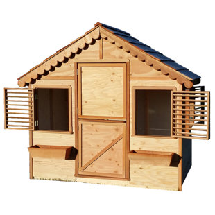 Little Alexandra Canadian Playhouse Factory 74'' W x 48'' D Indoor / Outdoor Solid + Manufactured Wood