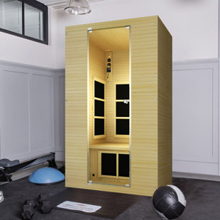 JNH LIFESTYLES Joyous Flex 2 Person Far Infrared Sauna with Reversible Door (low Emf)