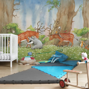 ROOMIE KIDZ Tapete Foto Wassili hilft den Hirschen 2.9m x 432cm Fulkerson