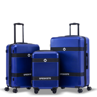 MUSSALLEM AREA RUG SPECIALIST, LLC Luggage Sets New Model Expandable ABS+PC 3 Piece Sets with Spinner Wheels Lightweight TSA Lock (20/24/28), Red