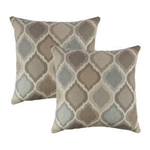 AUSTIN HORN CLASSICS Geometric Sunbrella® Indoor/Outdoor Reversible Throw Pillow (Set of 2)