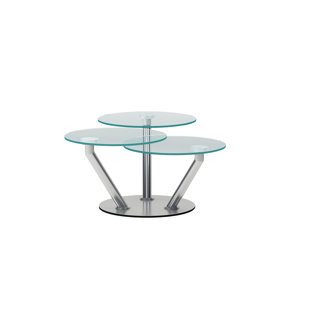 CHINTALY IMPORTS Contemporary Triple Surface Cocktail Table