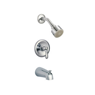 EISEN HOME Nile Thermostatic Tub and Shower Faucet with Rough-in Valve, Trim, and Diverter