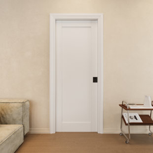 HOME WORTHY Interior Sliding Pocket Door Panel Pantry Sliding Door Solid Core With Privacy Pocket Lock / Soft Close