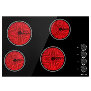 Gaslandchef 30 in. Built-In Coil Ceramic Surface Electric Cooktop in Black