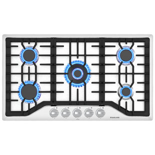 Gaslandchef 36'' Gas 5 Burner Cooktop with Dual Size Power Burner