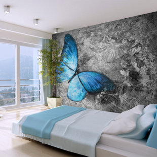 ARTGEIST USA Blue Butterfly Peel & Stick Wall Mural