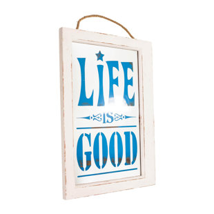 AMERICAN MERCANTILE Glass Plaque Wall Décor