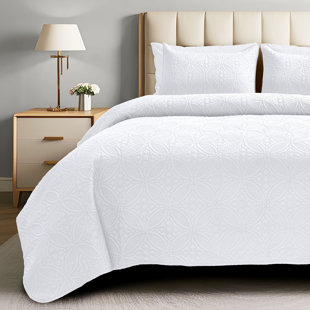 VISION VORTEX Modern & Contemporary Polyester Machine Tufted Geometric Shapes Quilt Set