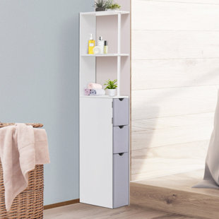EBERN DESIGNS Betances Freestanding Linen Cabinet